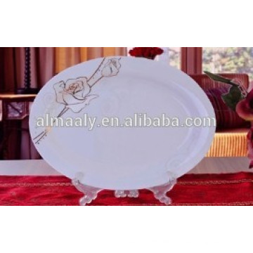 Oval hochwertige Keramik Fischplatte
